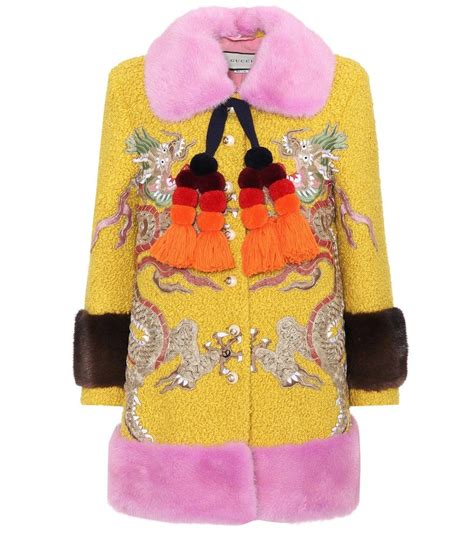 gucci wool shirt|Gucci fur coats female.